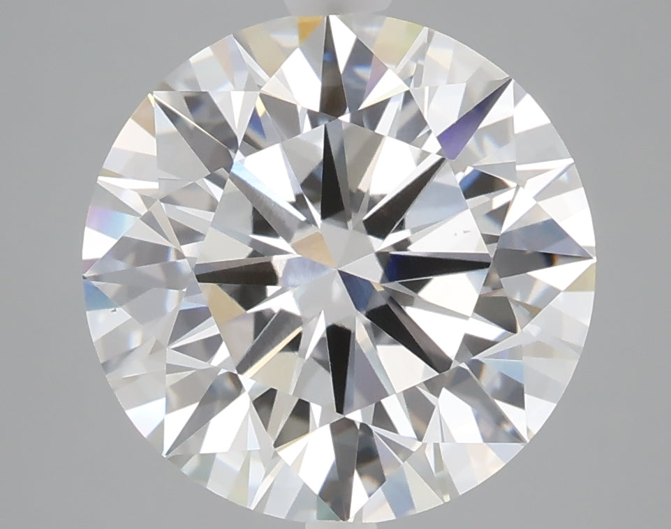 5.04 carat round lab grown diamond E color VS1 clarity
