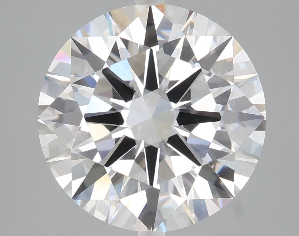 5.01 carat round lab grown diamond E color VVS2 clarity