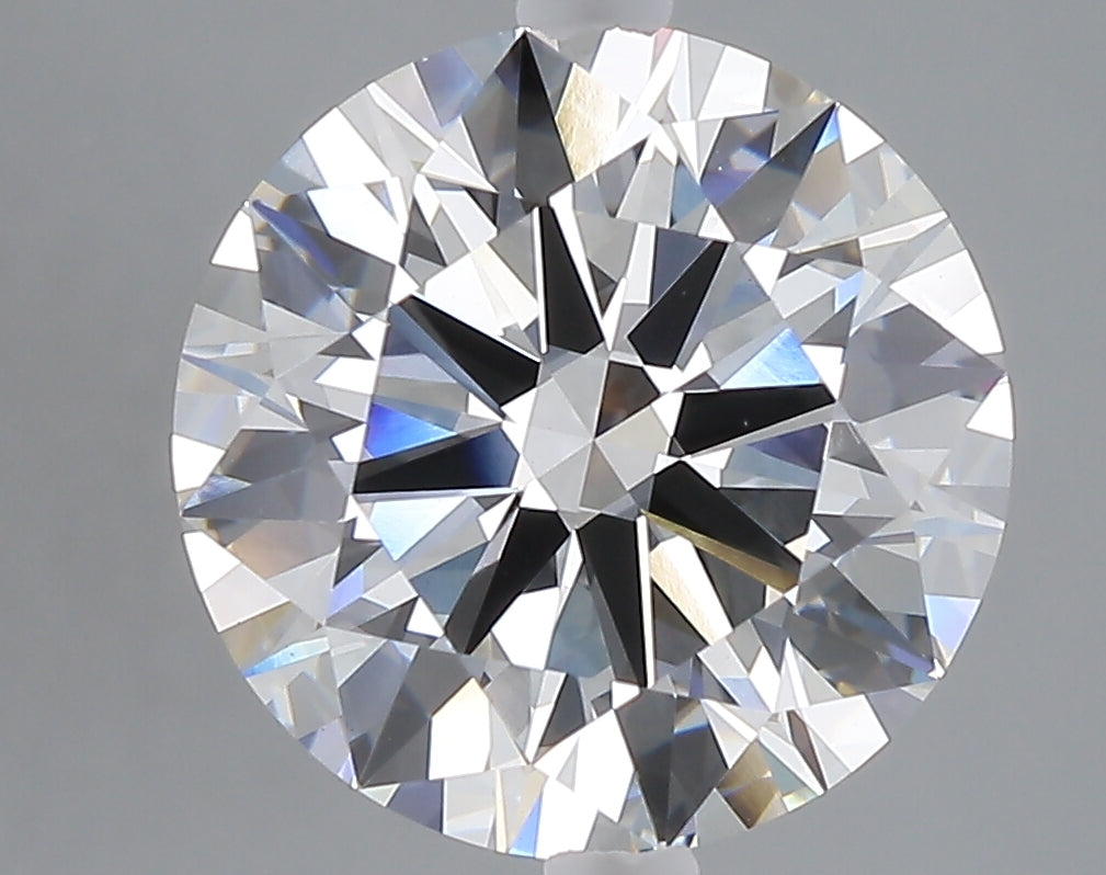 5.00 carat round lab grown diamond F color VVS2 clarity