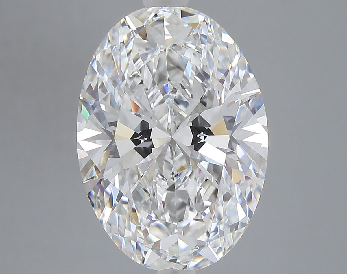 6.10 carat oval lab grown diamond E color VVS2 clarity