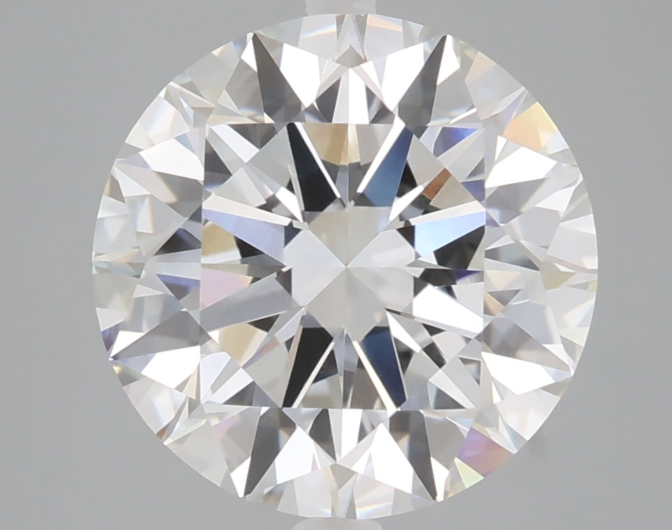 5.00 carat round lab grown diamond E color VVS2 clarity