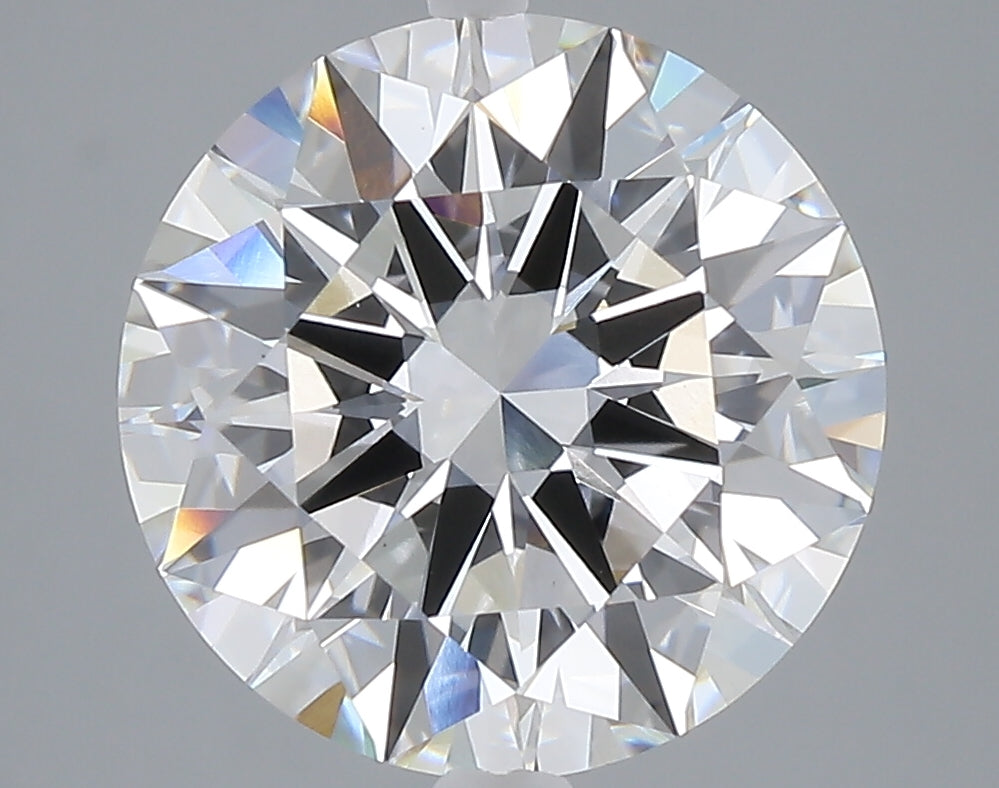5.01 carat round lab grown diamond E color VVS2 clarity