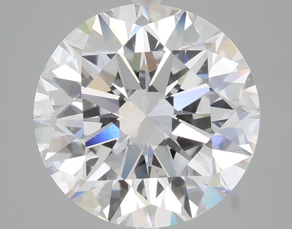 5.01 carat round lab grown diamond E color VVS2 clarity