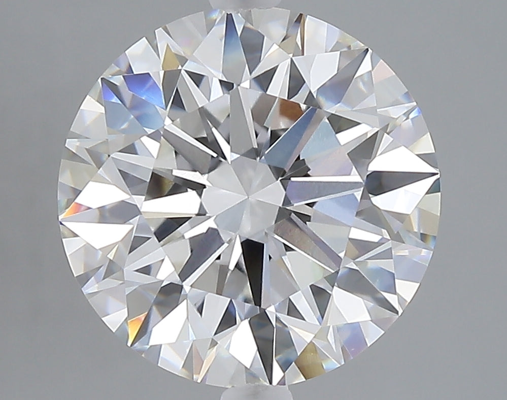 5.05 carat round lab grown diamond E color VVS2 clarity