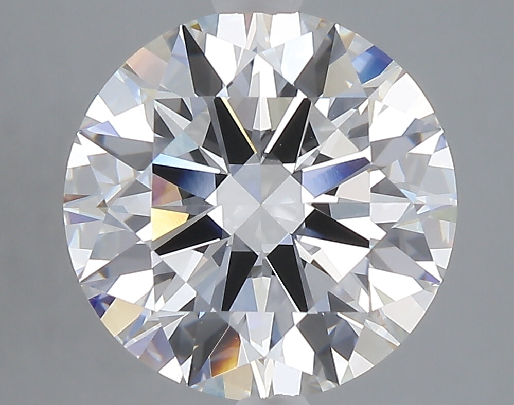 5.01 carat round lab grown diamond F color VVS2 clarity