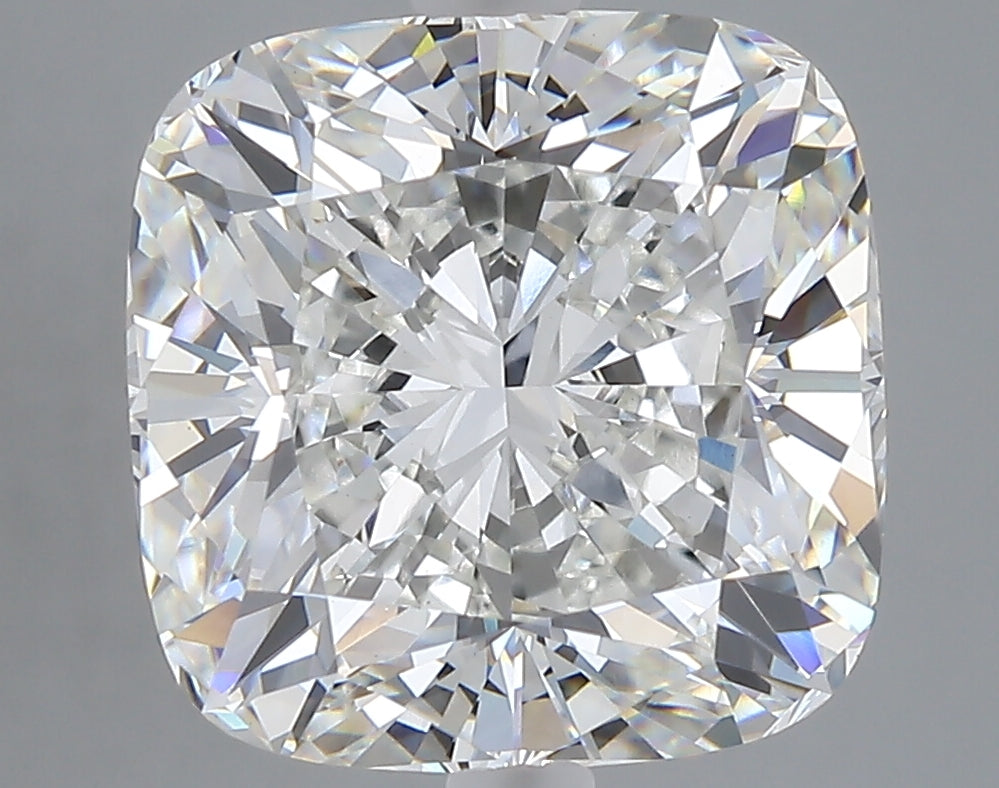 7.40 carat cushion lab grown diamond F color VVS2 clarity