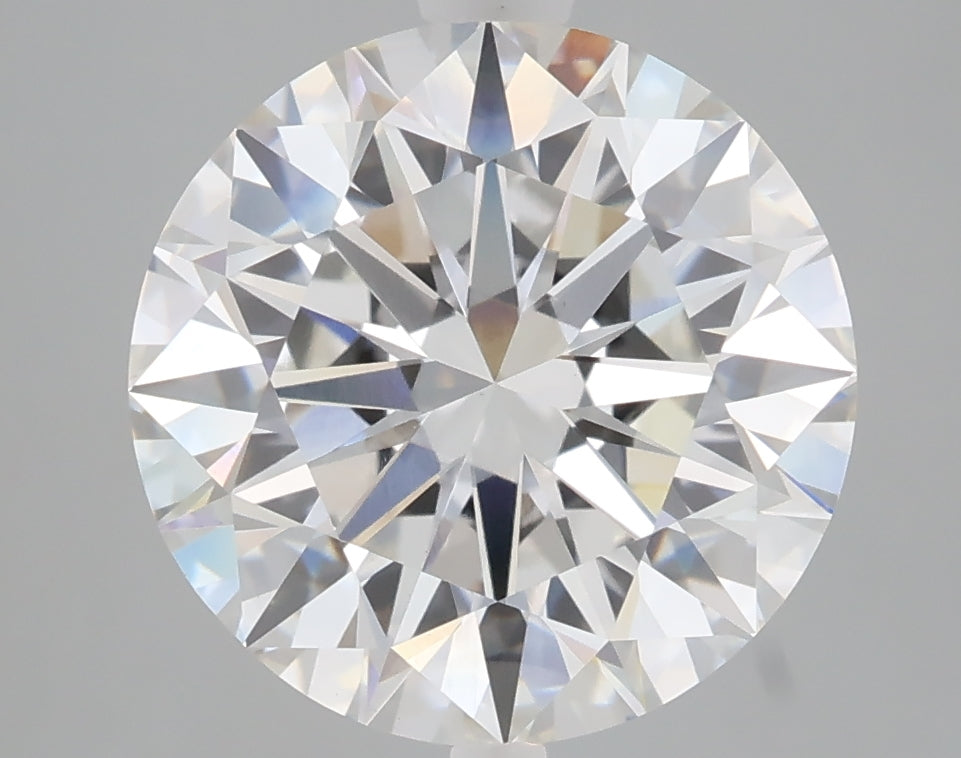 5.06 carat round lab grown diamond E color VVS2 clarity