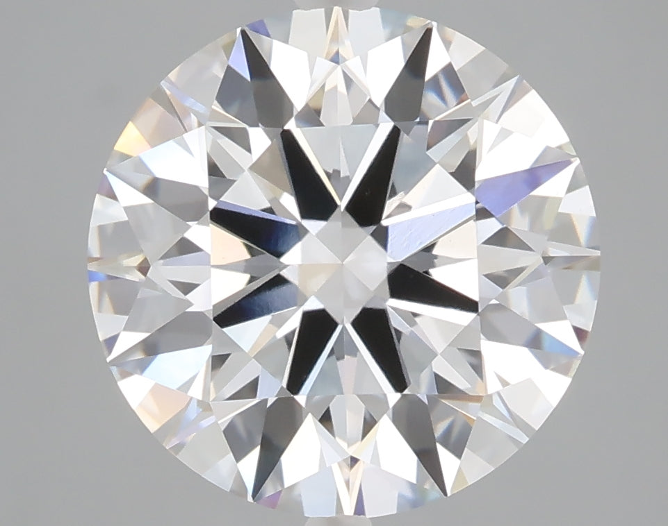 5.10 carat round lab grown diamond E color VVS2 clarity
