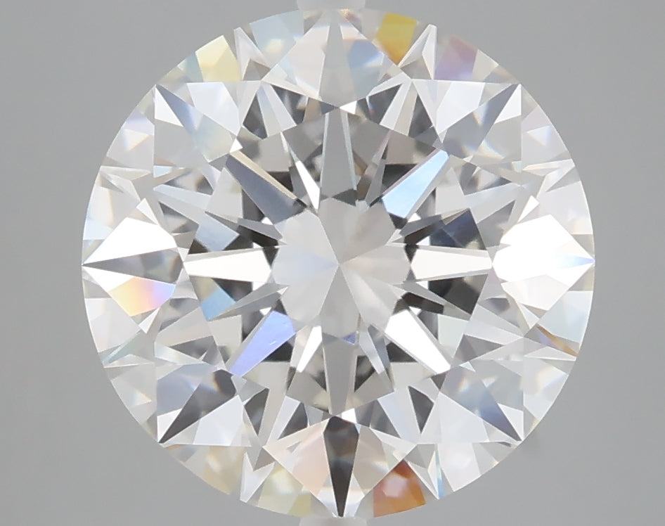 5.09 carat round lab grown diamond F color VVS2 clarity
