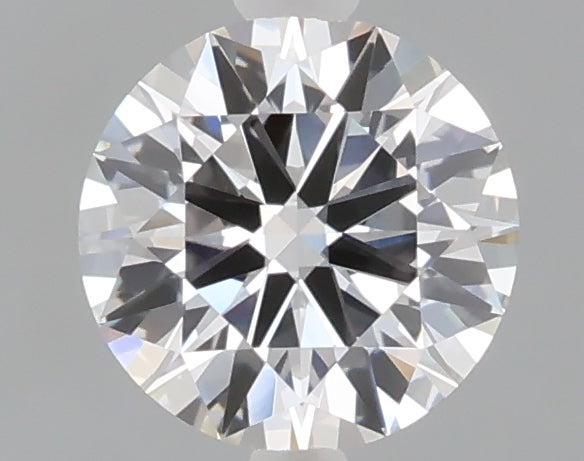 1.07 carat round lab grown diamond D color VVS2 clarity