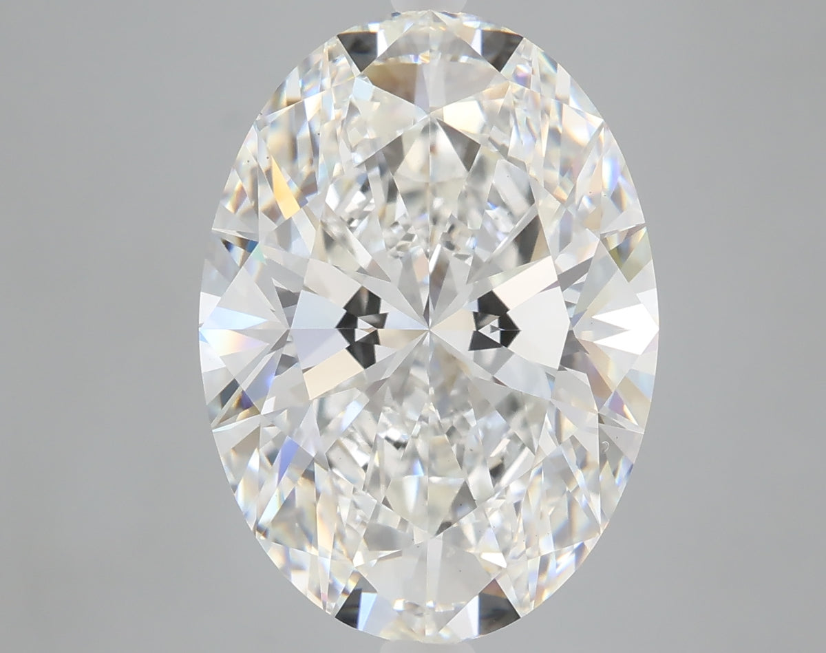 8.06 carat oval lab grown diamond F color VS1 clarity