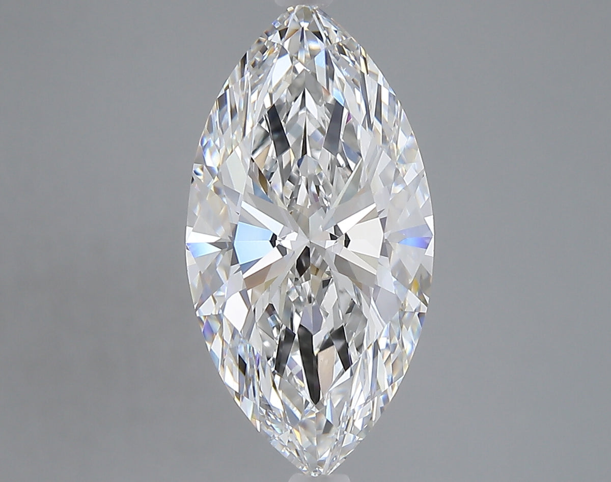 4.09 carat marquise lab grown diamond F color VVS2 clarity