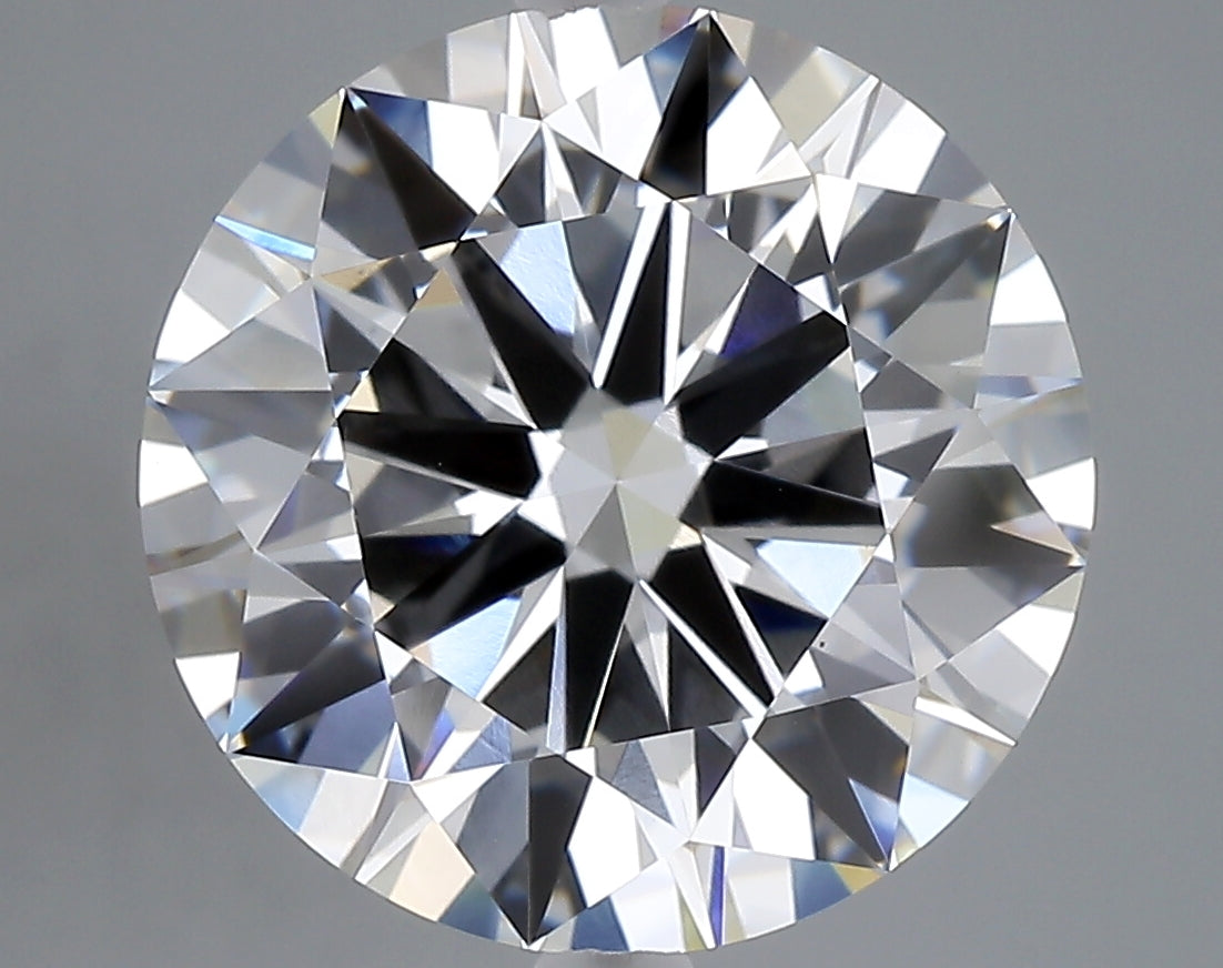 7.02 carat round lab grown diamond F color VVS2 clarity