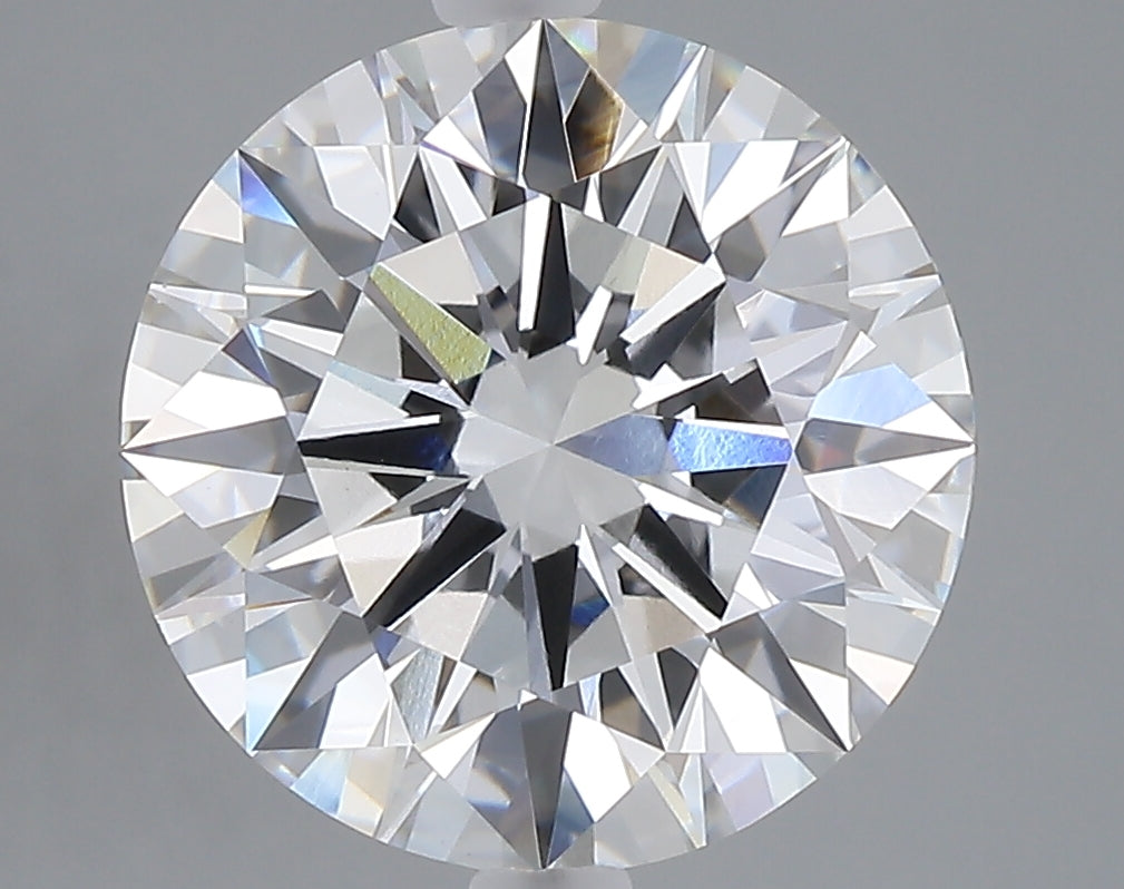 5.09 carat round lab grown diamond E color VVS2 clarity