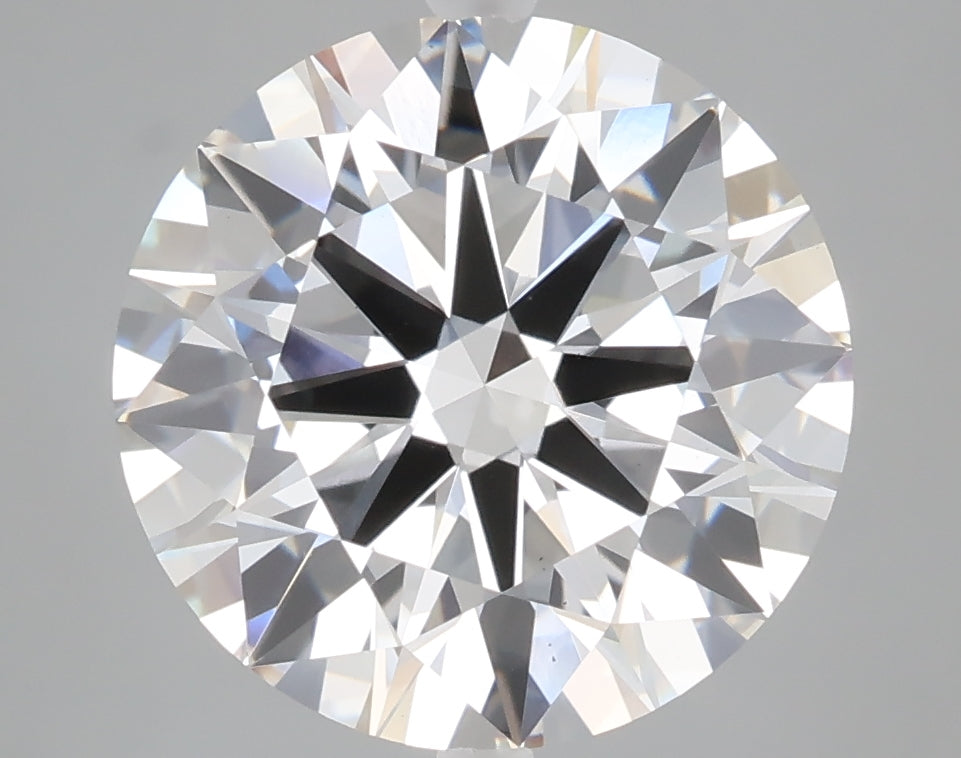 5.06 carat round lab grown diamond E color VS1 clarity