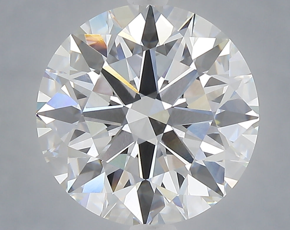 5.02 carat round lab grown diamond E color VVS2 clarity