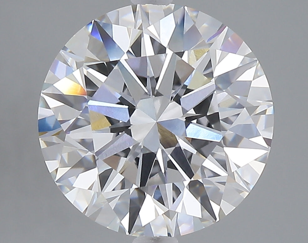 5.01 carat round lab grown diamond E color VVS2 clarity