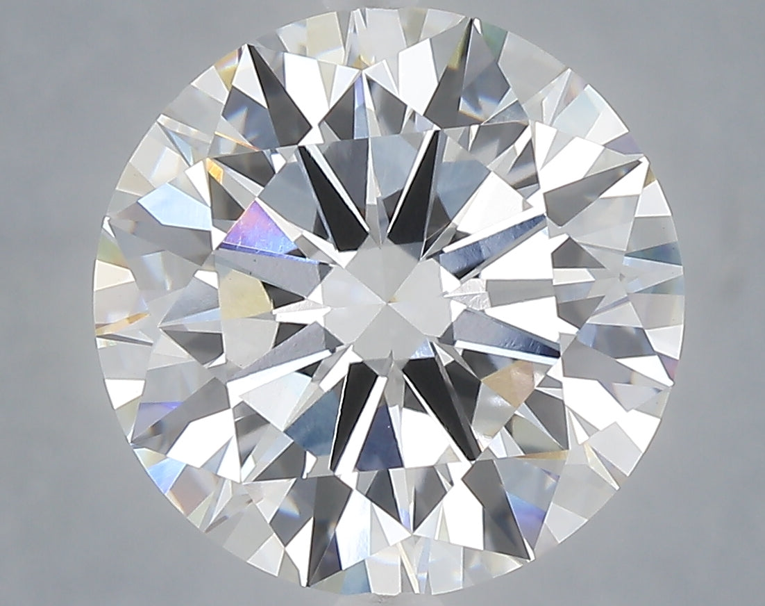 7.01 carat round lab grown diamond E color VVS2 clarity