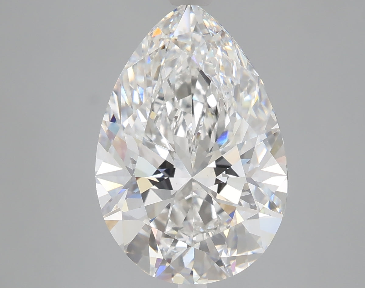 4.84 carat pear lab grown diamond E color VS1 clarity