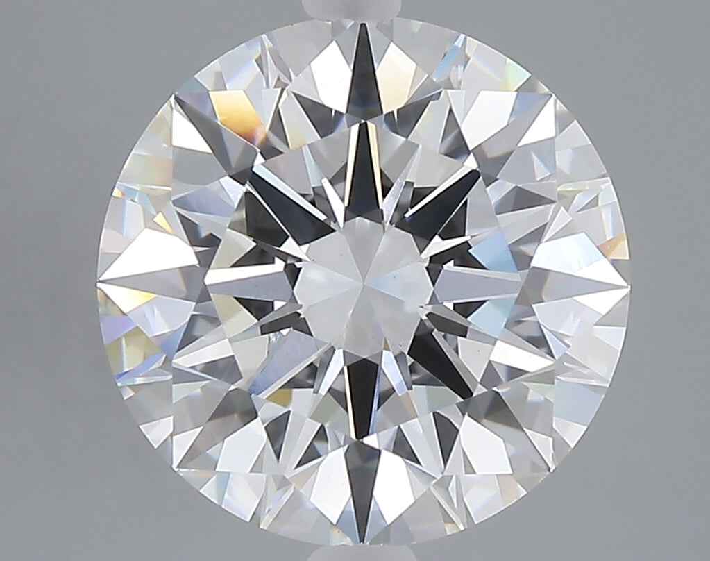 5.10 carat round lab grown diamond F color VVS2 clarity