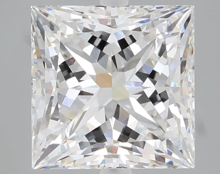 3.09 carat princess lab grown diamond E color VVS2 clarity