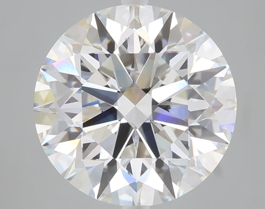 4.30 carat round lab grown diamond F color VVS2 clarity