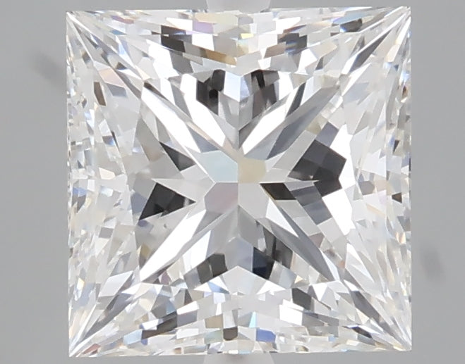2.57 carat princess lab grown diamond E color VVS2 clarity