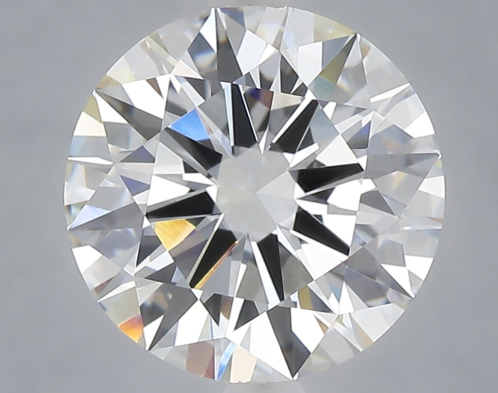 5.03 carat round lab grown diamond E color VVS2 clarity