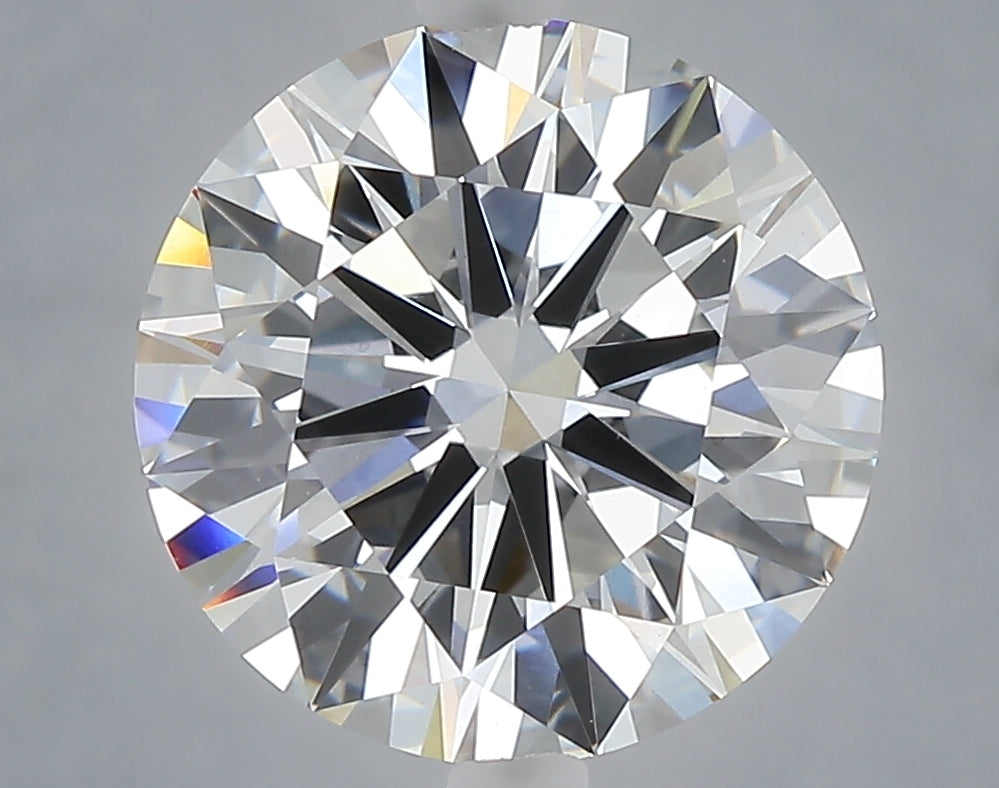 4.60 carat round lab grown diamond F color VVS2 clarity