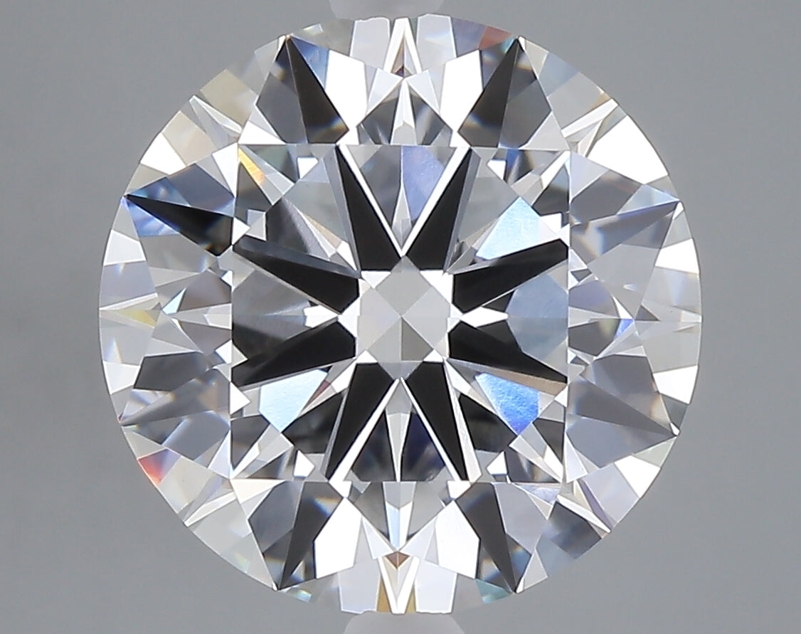 6.86 carat round lab grown diamond F color VVS2 clarity