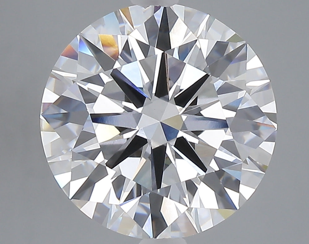 5.03 carat round lab grown diamond E color VVS2 clarity