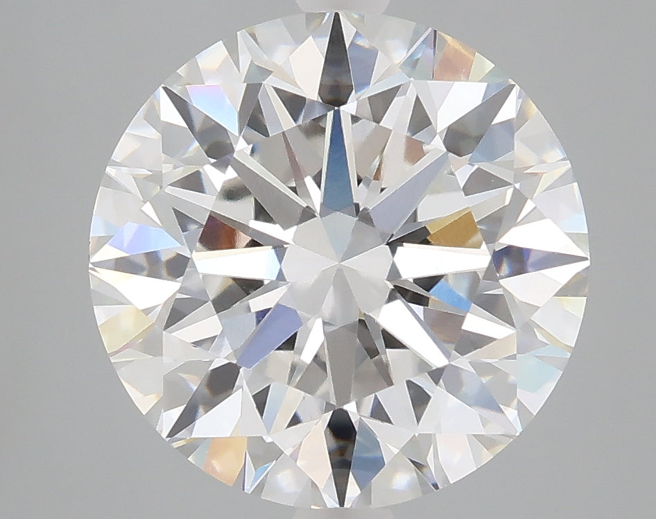 5.06 carat round lab grown diamond E color VVS2 clarity