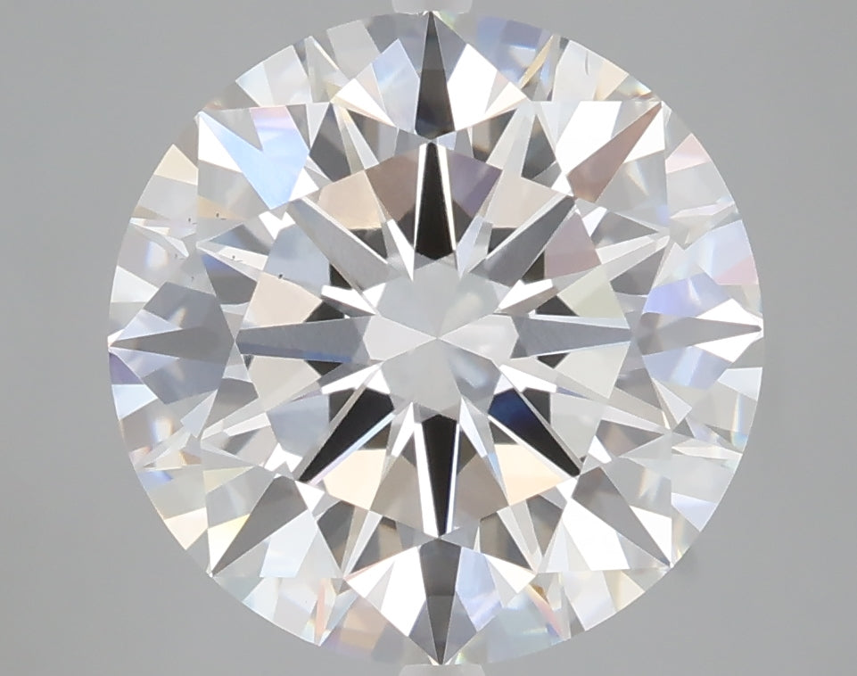 5.10 carat round lab grown diamond F color VS1 clarity
