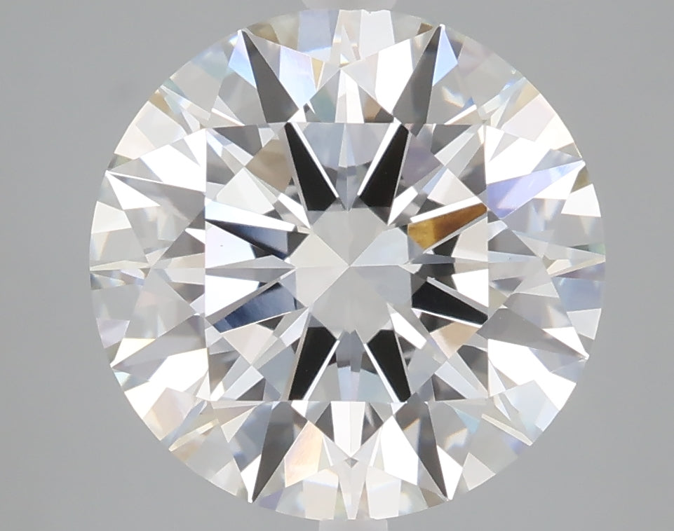 5.01 carat round lab grown diamond F color VVS2 clarity