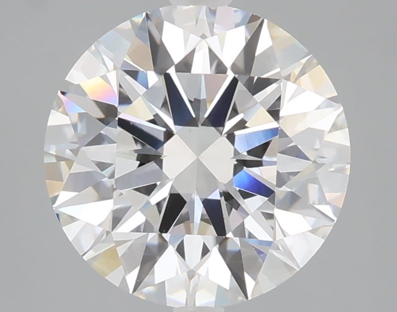 3.03 carat round lab grown diamond E color VVS2 clarity