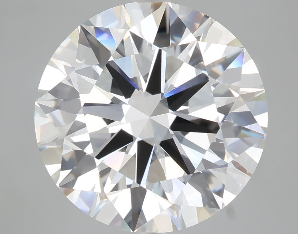 7.01 carat round lab grown diamond F color VVS2 clarity