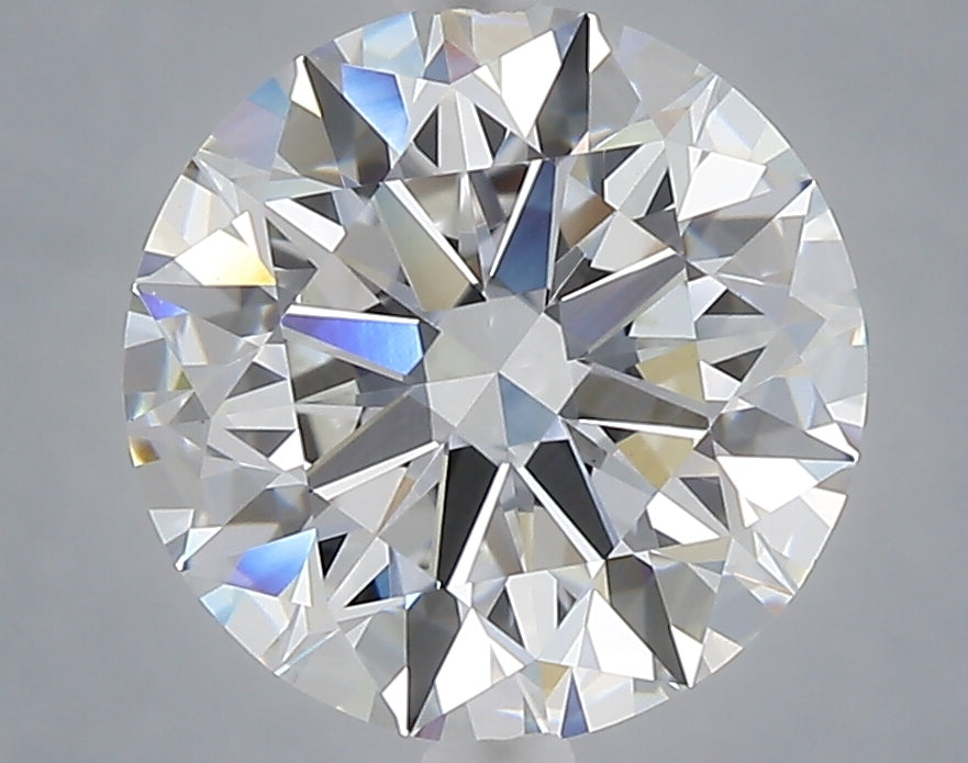 3.56 carat round lab grown diamond E color VVS2 clarity