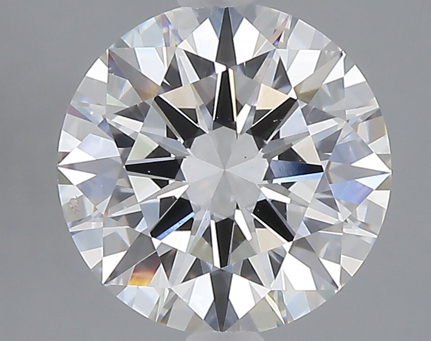 3.04 carat round lab grown diamond F color VVS2 clarity