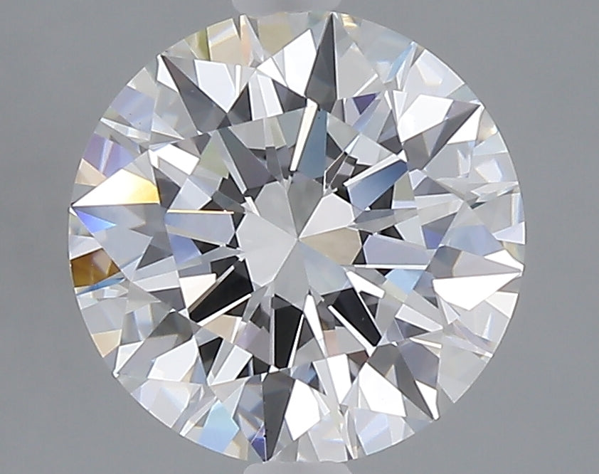 3.01 carat round lab grown diamond E color VVS2 clarity