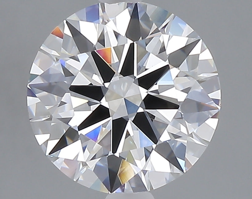 2.74 carat round lab grown diamond E color VVS2 clarity