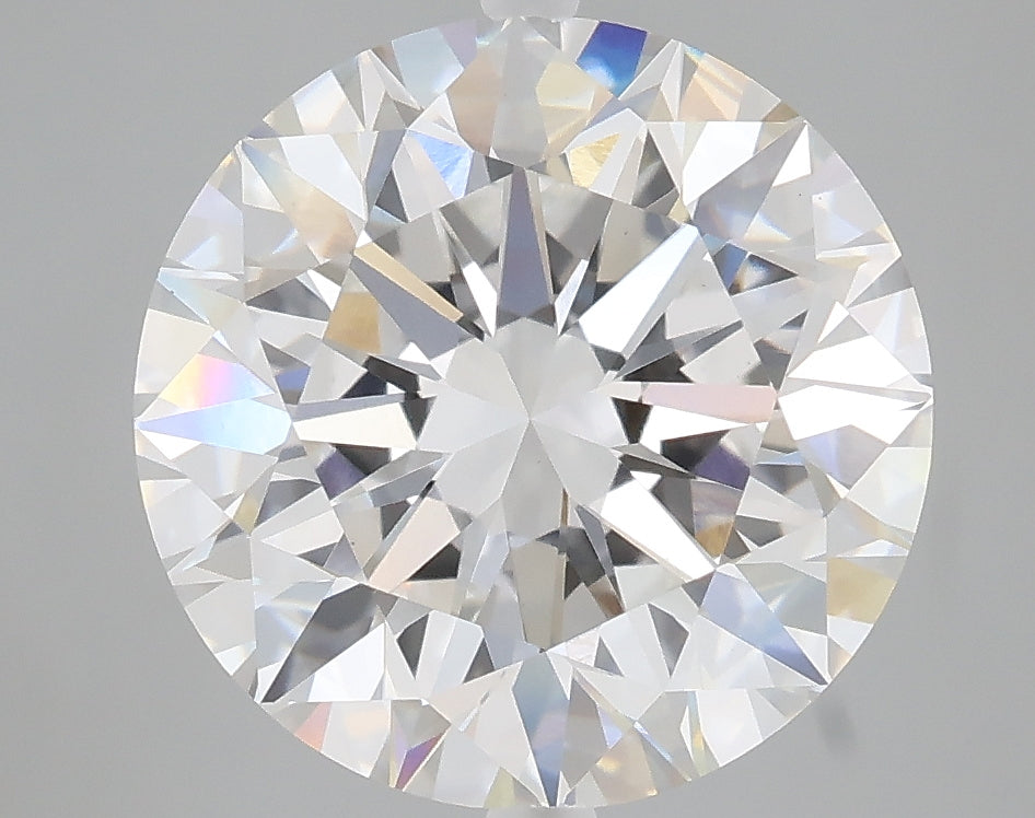 5.24 carat round lab grown diamond E color VVS2 clarity