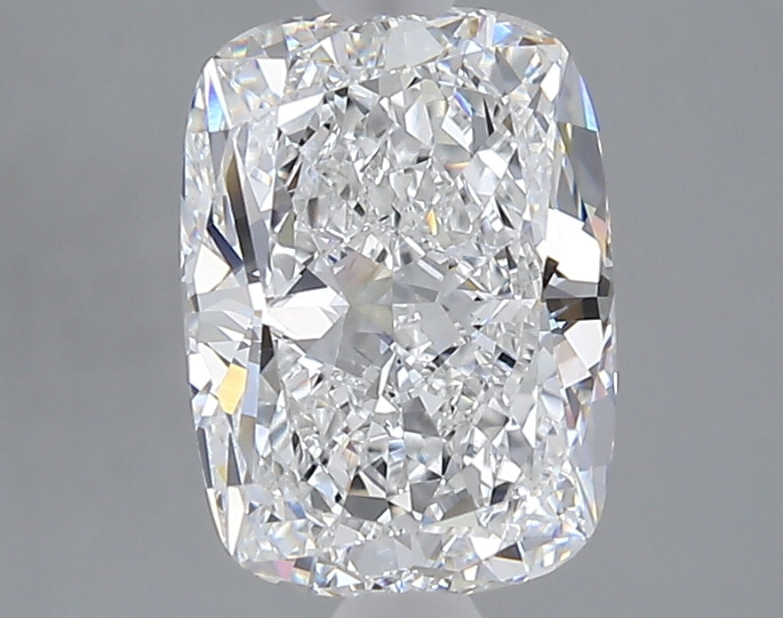 2.53 carat cushion lab grown diamond E color VVS2 clarity