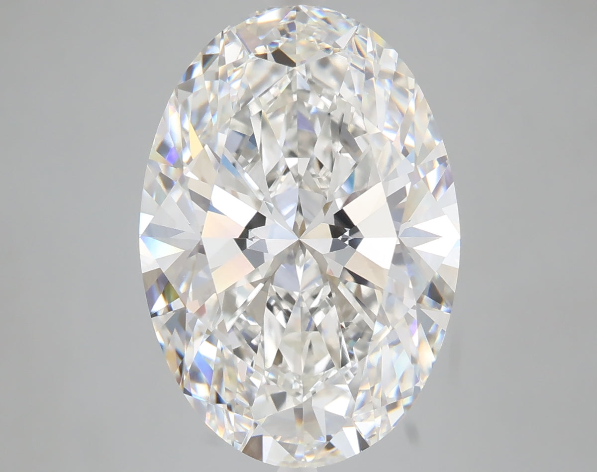 8.24 carat oval lab grown diamond F color VVS2 clarity