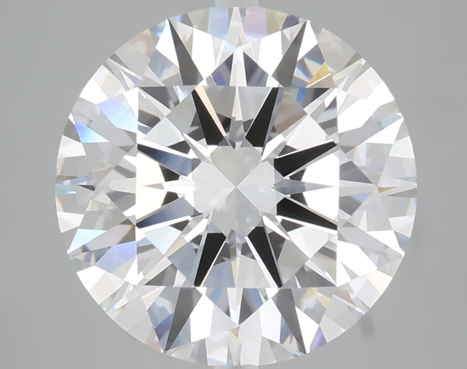 5.03 carat round lab grown diamond E color VVS2 clarity