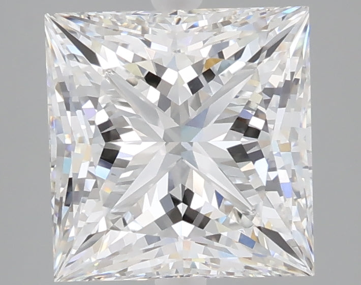 3.03 carat princess lab grown diamond E color VVS2 clarity