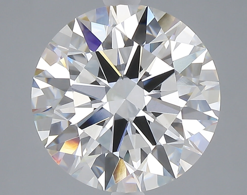 5.01 carat round lab grown diamond F color VVS2 clarity