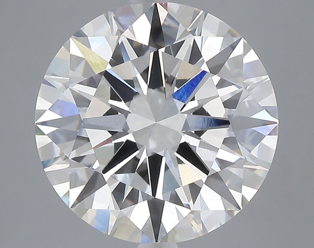7.03 carat round lab grown diamond F color VVS2 clarity
