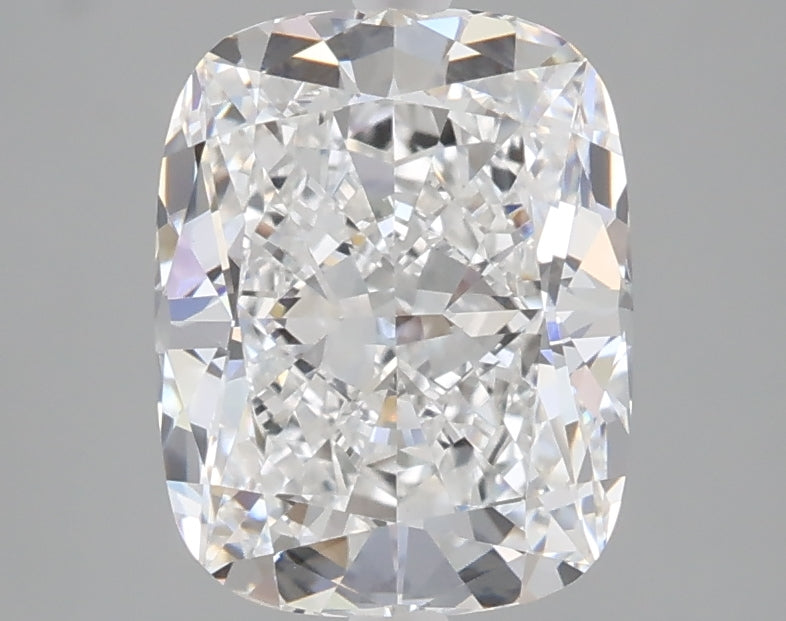 2.51 carat cushion lab grown diamond D color VVS2 clarity