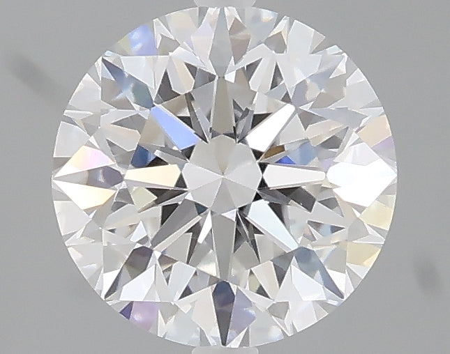 1.35 carat round lab grown diamond D color VVS2 clarity