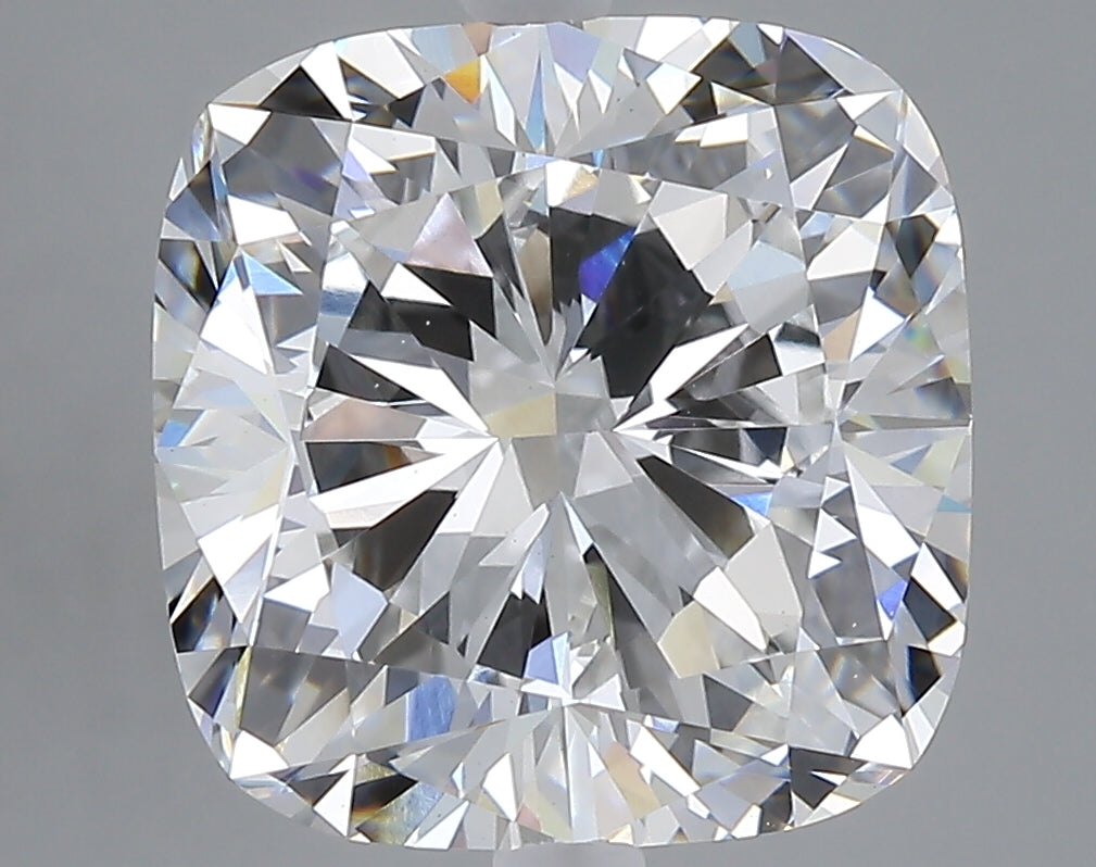 7.08 carat cushion lab grown diamond F color VVS2 clarity
